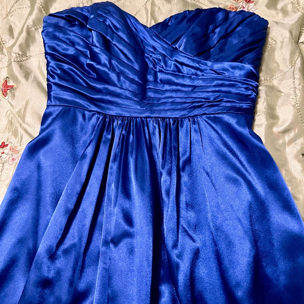 Elegant Blue Strapless Dress, B2 brand size 4 - Picture 5 of 14